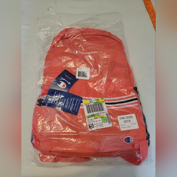NWT Orange Champion Backpack - Picture 2 of 9
